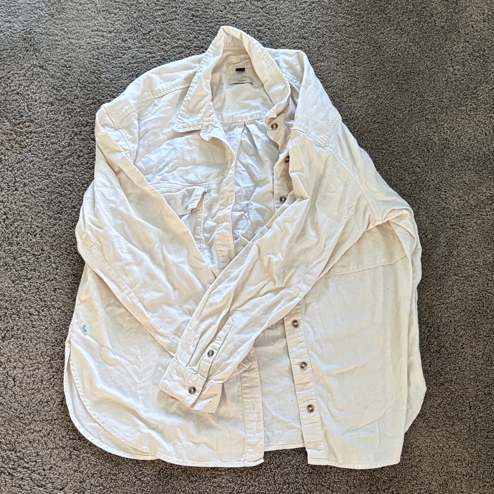 Universal Thread Cream Oversized Fit Shirt